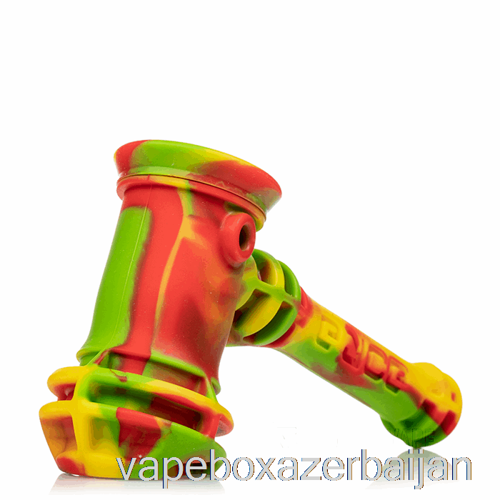 Vape Box Azerbaijan Eyce Hammer Silicone Bubbler Rasta (Green / Red / Yellow)